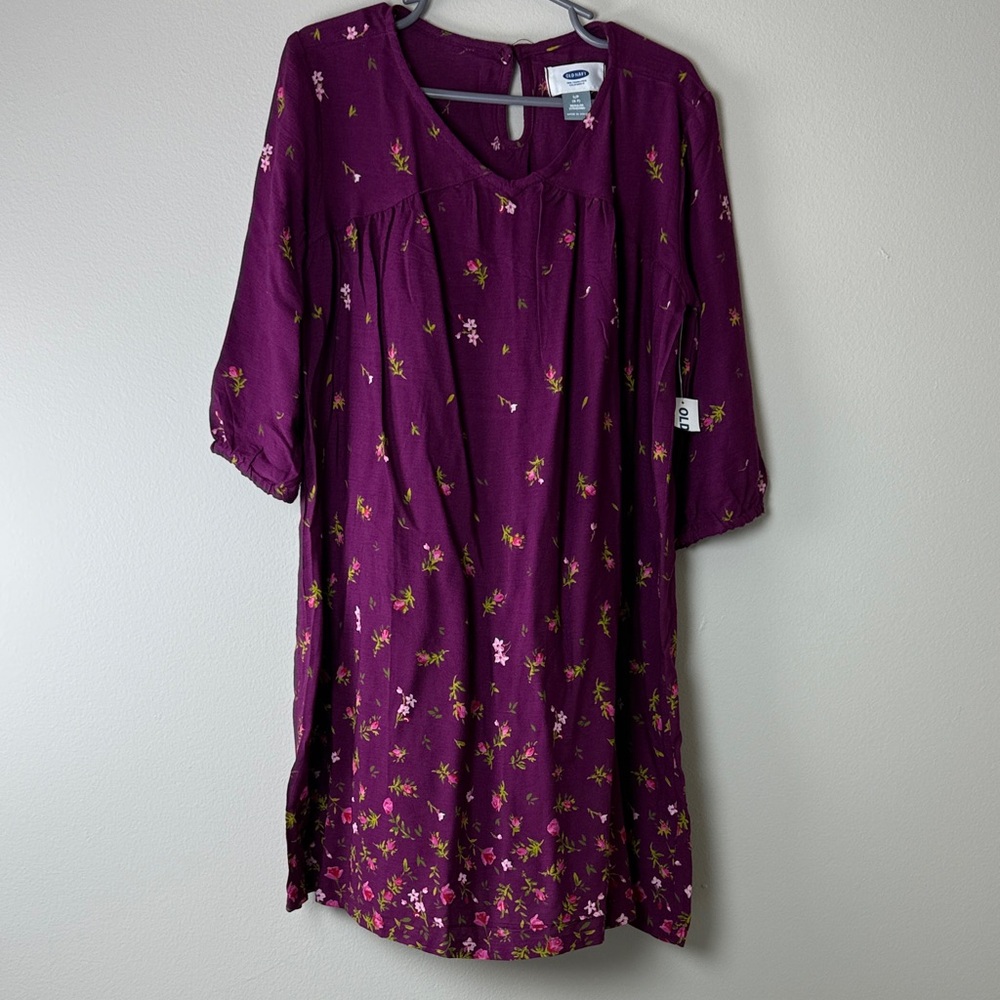 Old Navy Girl’s Floral Dress | Size 6-7 (Small) 🌸💜  NWT